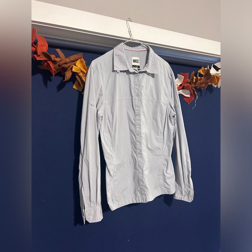 MEC Women's Light Blue Button-Up Shirt